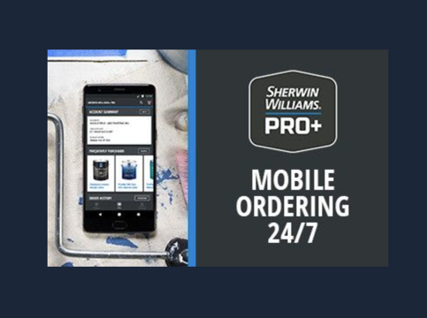 Sherwin-Williams PRO App Mobile Ordering 24/7 Image