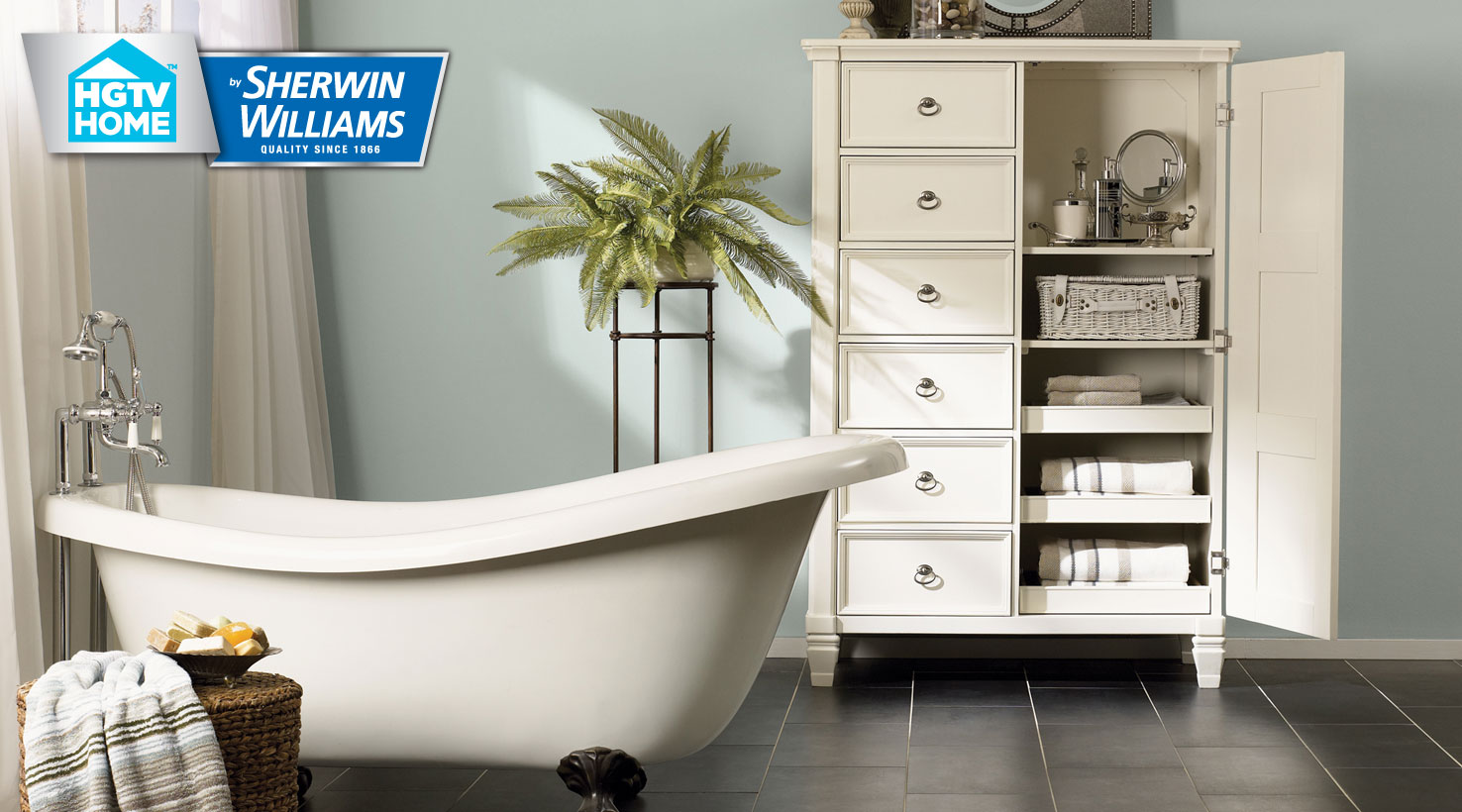 Mindful Gray Sherwin Williams Bathroom