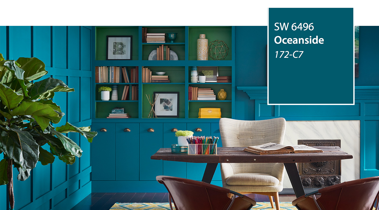 Introducing the 2022 Color of the Year Oceanside  SW 6496