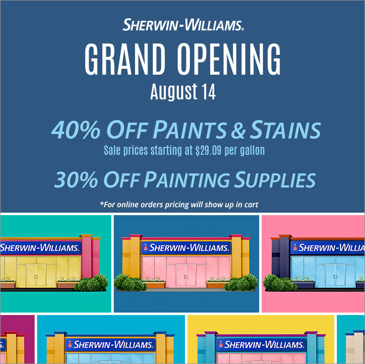 SherwinWilliams Canadian Grand Opening Sale December 7th