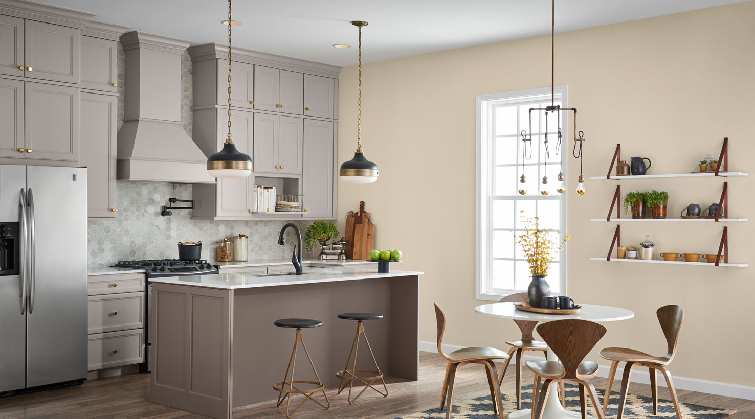 Gold Honey Wall Kitchen kitchen neutrals