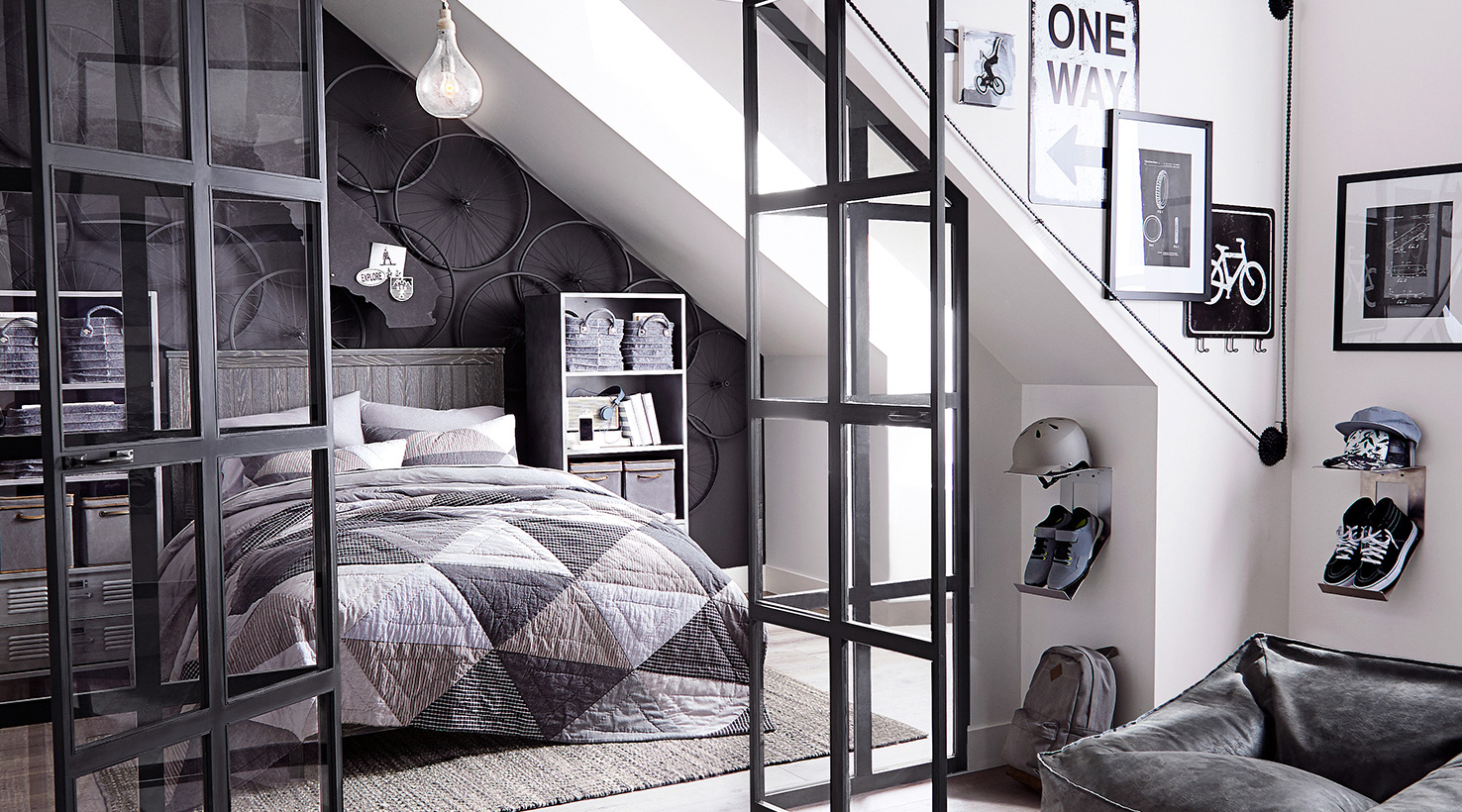 light grey teenage rooms